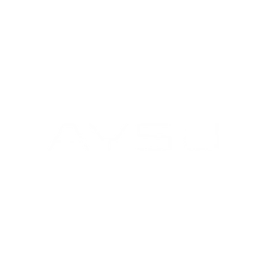 Logo of Aysu, a company specializing in floating moon lamps. As seen on TikTok with over 14 million views.
